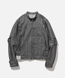 VASTIC（バスティック）の「バイカーデニムジャケット_チャコール（デニムジャケット）」