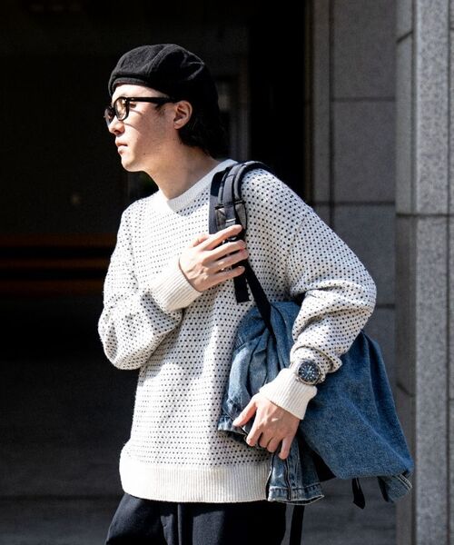 ASTLAY(アストレイ)の「loveless Round Neck knit (cream/navy/gray)(ニット/セーター・メンズ・その他・2/3)」の21枚目の写真