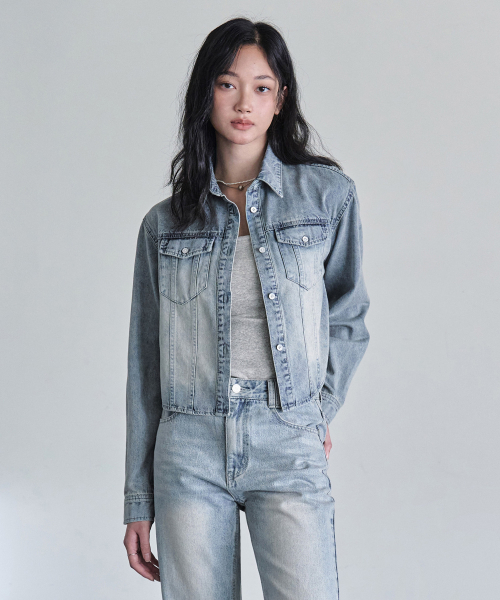 DECET WOMEN（デケット ウーマン）の「クロップドデニムシャツ DCWSH001LBlueA（シャツ/ブラウス・レディース・その他・SMALL/MEDIUM）」の5枚目の写真