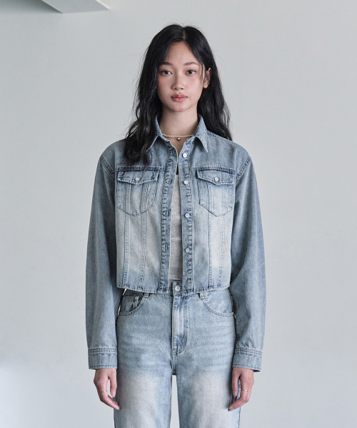 DECET WOMEN（デケット ウーマン）の「クロップドデニムシャツ DCWSH001LBlueA（シャツ/ブラウス・レディース・その他・SMALL/MEDIUM）」の22枚目の写真