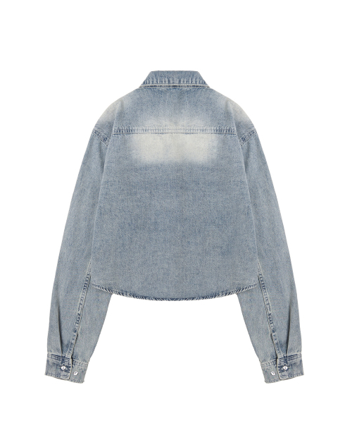 DECET WOMEN（デケット ウーマン）の「クロップドデニムシャツ DCWSH001LBlueA（シャツ/ブラウス・レディース・その他・SMALL/MEDIUM）」の16枚目の写真