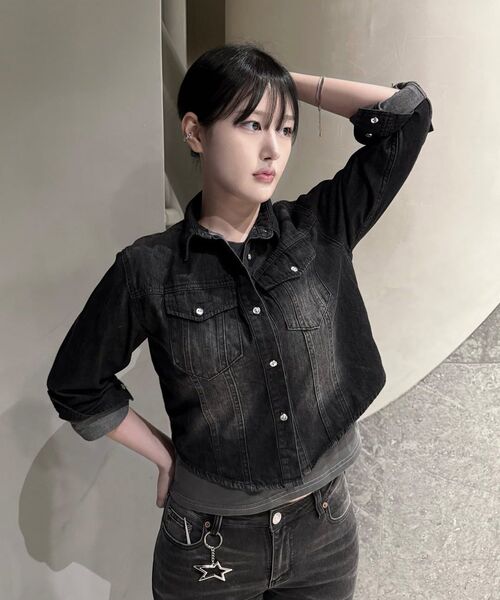 DECET WOMEN（デケット ウーマン）の「クロップドデニムシャツ DCWSH001LBlueA（シャツ/ブラウス・レディース・その他・SMALL/MEDIUM）」の20枚目の写真