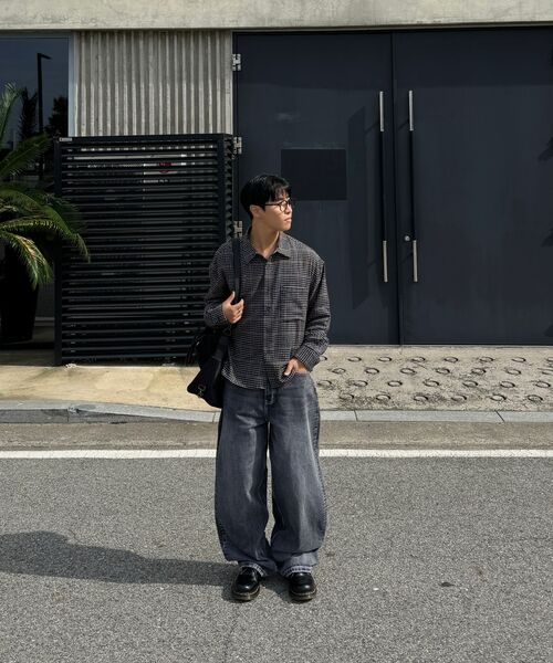 LXT（エルエックスティー）の「コットンハウンドチェッククロップシャツ[ブラウン]（シャツ/ブラウス・メンズ・その他・1/2/3）」の10枚目の写真