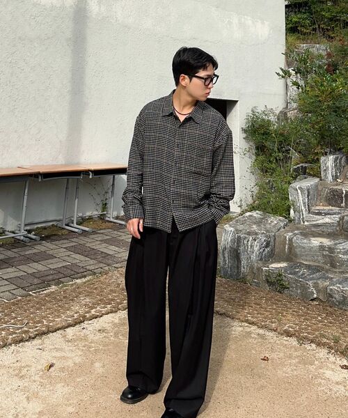 LXT（エルエックスティー）の「コットンハウンドチェッククロップシャツ[ブラウン]（シャツ/ブラウス・メンズ・その他・1/2/3）」の15枚目の写真