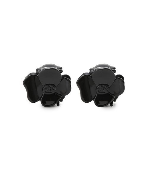 SNIDEL HOME（スナイデルホーム）の「フラワーミニヘアピン（ヘアピン・レディース・アイボリー/ブラック/ピンク・F）」の2枚目の写真