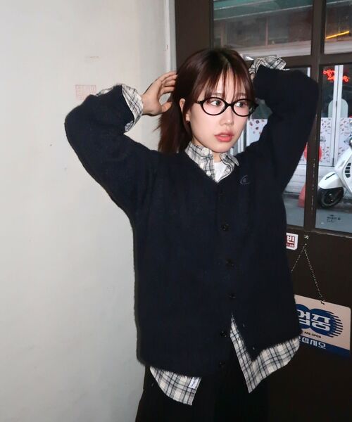 MMLG（エムエムエルジー）の「[Mmlg] MENDED PLAY CARDIGAN (NAVY)（カーディガン/ボレロ・レディース・その他・MEDIUM/LARGE/X-LARGE/SMALL）」の11枚目の写真