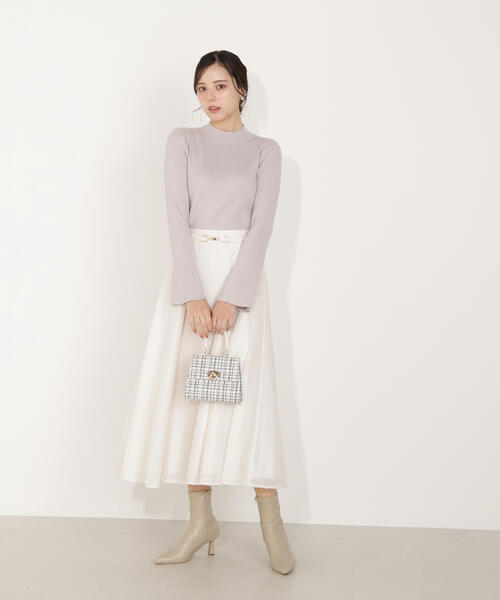 PROPORTION BODY DRESSING（プロポーションボディドレッシング）の「モックネックベーシックニット / 1216170002（ニット/セーター・レディース・ピンク/ブルー/グレー・MEDIUM/SMALL）」の8枚目の写真