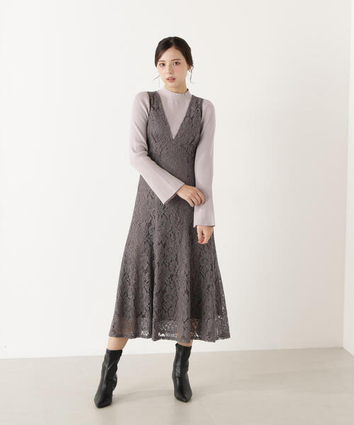 PROPORTION BODY DRESSING（プロポーションボディドレッシング）の「モックネックベーシックニット / 1216170002（ニット/セーター・レディース・ピンク/ブルー/グレー・MEDIUM/SMALL）」の11枚目の写真