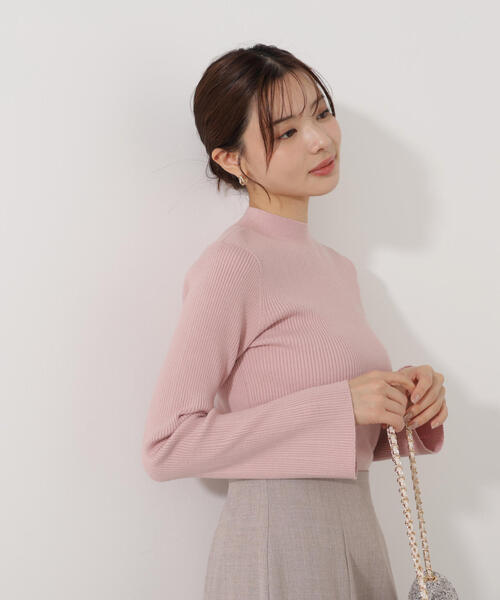 PROPORTION BODY DRESSING（プロポーションボディドレッシング）の「モックネックベーシックニット / 1216170002（ニット/セーター・レディース・ピンク/ブルー/グレー・MEDIUM/SMALL）」の14枚目の写真