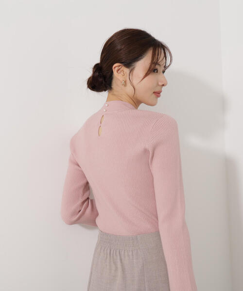 PROPORTION BODY DRESSING（プロポーションボディドレッシング）の「モックネックベーシックニット / 1216170002（ニット/セーター・レディース・ピンク/ブルー/グレー・MEDIUM/SMALL）」の15枚目の写真