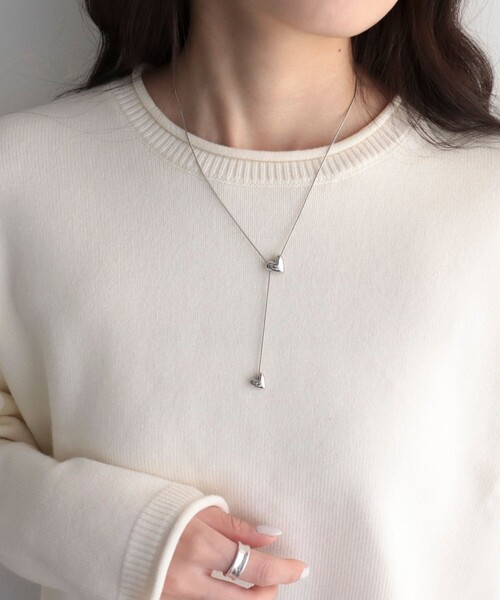 fredy emue（フレディエミュ）の「ハートアジャストネックレス（ネックレス・レディース・シルバー/ゴールド・FREE）」の3枚目の写真