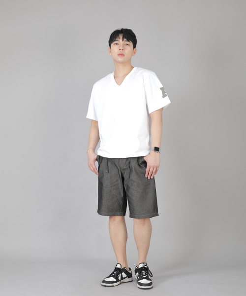 SAINTCREW(セントクルー)の「レギュラーショーツ ERES-351 グレーブラックデニム(その他パンツ・メンズ・その他・MEDIUM/LARGE/X-LARGE)」の5枚目の写真
