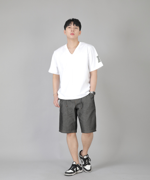 SAINTCREW(セントクルー)の「レギュラーショーツ ERES-351 グレーブラックデニム(その他パンツ・メンズ・その他・MEDIUM/LARGE/X-LARGE)」の6枚目の写真