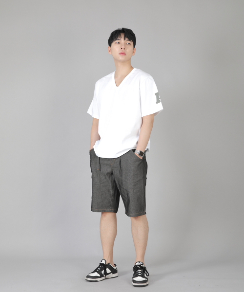 SAINTCREW(セントクルー)の「レギュラーショーツ ERES-351 グレーブラックデニム(その他パンツ・メンズ・その他・MEDIUM/LARGE/X-LARGE)」の7枚目の写真