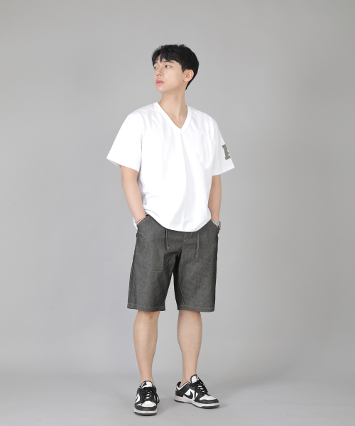SAINTCREW(セントクルー)の「レギュラーショーツ ERES-351 グレーブラックデニム(その他パンツ・メンズ・その他・MEDIUM/LARGE/X-LARGE)」の8枚目の写真