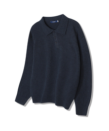 POLYGRAM（ポリグラム）の「ソフトウールブレンドカラーニット - 5カラー（ポロシャツ）」