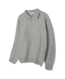 POLYGRAM（ポリグラム）の「ソフトウールブレンドカラーニット - 5カラー（ポロシャツ）」