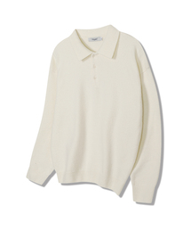 POLYGRAM（ポリグラム）の「ソフトウールブレンドカラーニット - 5カラー（ポロシャツ）」