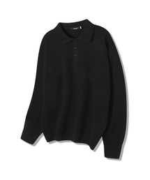 POLYGRAM（ポリグラム）の「ソフトウールブレンドカラーニット - 5カラー（ポロシャツ）」