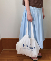 BUT'TON（ボッタン）の「Button Logo EchoBag (Blue)（エコバッグ/サブバッグ）」