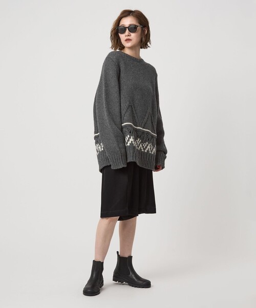 conteノルディック クルーネックニット conte＞ノルディック クルーネックニット（ニット/セーター）｜conte