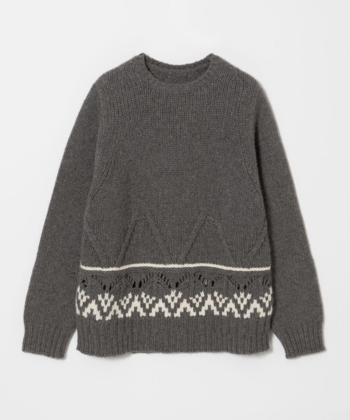 conte＞ノルディック クルーネックニット（ニット/セーター）｜conte