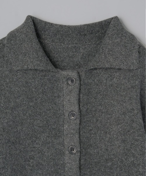 Olu.（オルドット）の「クロップドニットカーディガン[セットアップ可能]（ニット/セーター・レディース・ブラウン/チャコールグレー・FREE）」の15枚目の写真