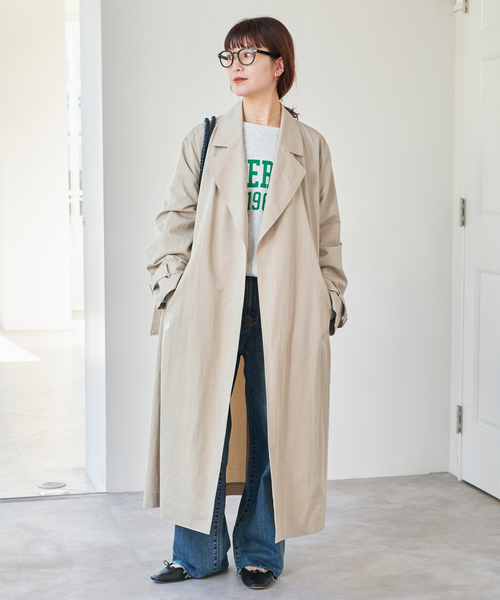 Spick & Span（スピックアンドスパン）の「《追加》エアリーギャバジンコート（その他アウター・レディース・ベージュ/キャメル・38/36）」の5枚目の写真