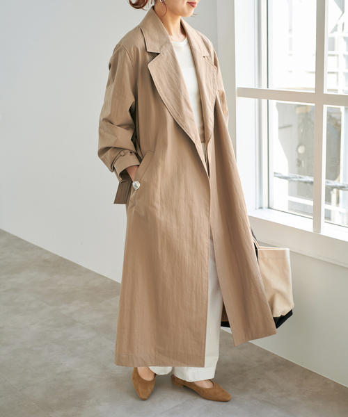 Spick & Span（スピックアンドスパン）の「《追加》エアリーギャバジンコート（その他アウター・レディース・ベージュ/キャメル・38/36）」の7枚目の写真