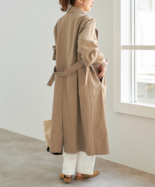 Spick & Span（スピックアンドスパン）の「《追加》エアリーギャバジンコート（その他アウター・レディース・ベージュ/キャメル・38/36）」の8枚目の写真