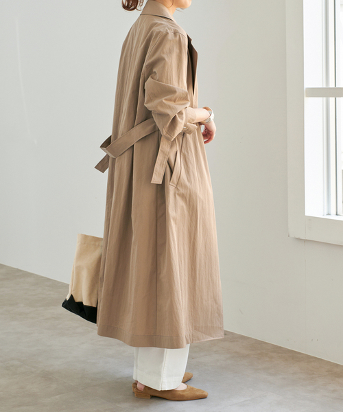 Spick & Span（スピックアンドスパン）の「《追加》エアリーギャバジンコート（その他アウター・レディース・ベージュ/キャメル・38/36）」の9枚目の写真