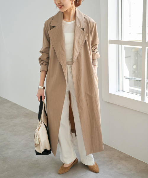 Spick & Span（スピックアンドスパン）の「《追加》エアリーギャバジンコート（その他アウター・レディース・ベージュ/キャメル・38/36）」の10枚目の写真