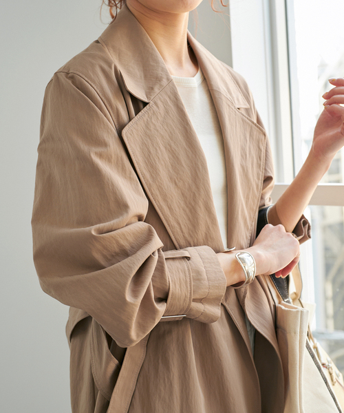 Spick & Span（スピックアンドスパン）の「《追加》エアリーギャバジンコート（その他アウター・レディース・ベージュ/キャメル・38/36）」の11枚目の写真