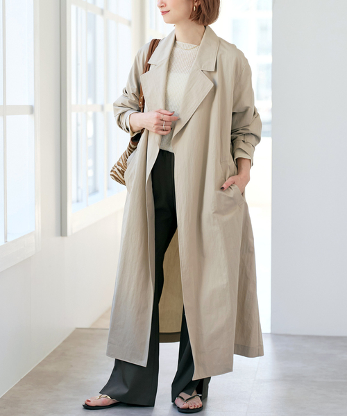 Spick & Span（スピックアンドスパン）の「《追加》エアリーギャバジンコート（その他アウター・レディース・ベージュ/キャメル・38/36）」の13枚目の写真