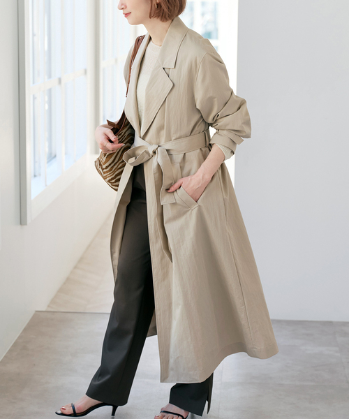 Spick & Span（スピックアンドスパン）の「《追加》エアリーギャバジンコート（その他アウター・レディース・ベージュ/キャメル・38/36）」の14枚目の写真