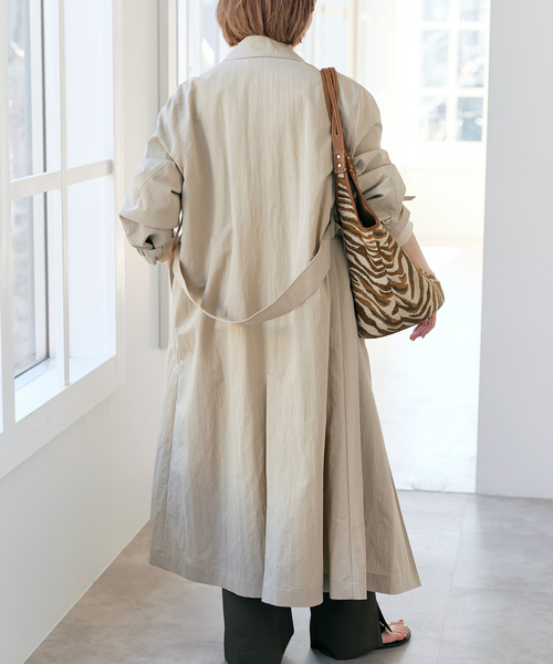 Spick & Span（スピックアンドスパン）の「《追加》エアリーギャバジンコート（その他アウター・レディース・ベージュ/キャメル・38/36）」の16枚目の写真