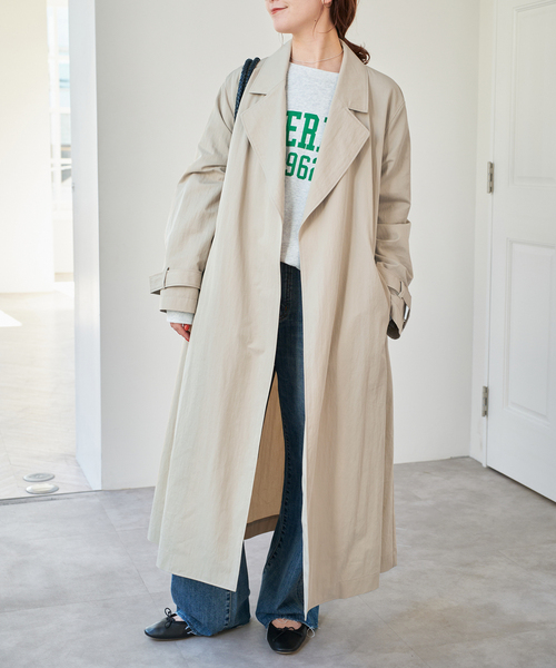 Spick & Span（スピックアンドスパン）の「《追加》エアリーギャバジンコート（その他アウター・レディース・ベージュ/キャメル・38/36）」の18枚目の写真