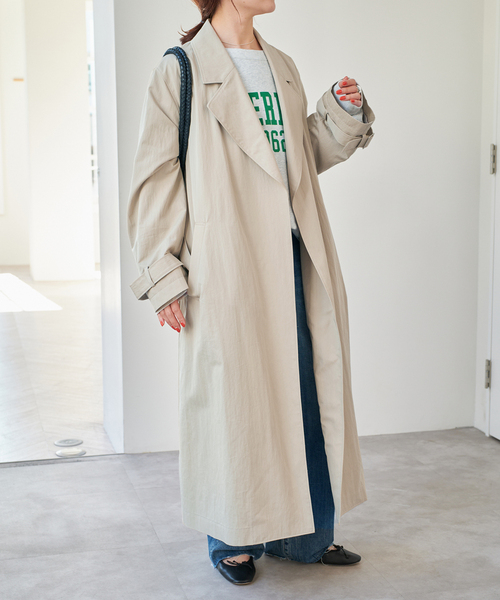 Spick & Span（スピックアンドスパン）の「《追加》エアリーギャバジンコート（その他アウター・レディース・ベージュ/キャメル・38/36）」の20枚目の写真