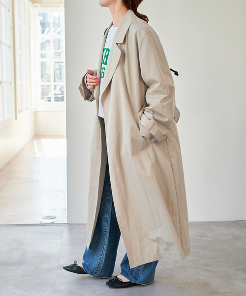 Spick & Span（スピックアンドスパン）の「《追加》エアリーギャバジンコート（その他アウター・レディース・ベージュ/キャメル・38/36）」の21枚目の写真