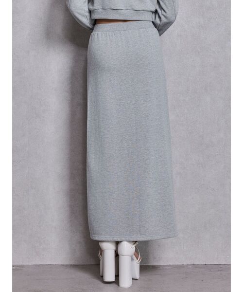 GYDA（ジェイダ）の「sacred edge crossレースアップロングスリットスウェットスカート（スカート・レディース・ブラック/グレー/オフホワイト・FREE）」の15枚目の写真