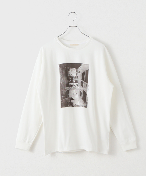 plage（プラージュ）の「journey graphic long Tシャツ（Tシャツ/カットソー・レディース・ホワイト・FREE）」の10枚目の写真