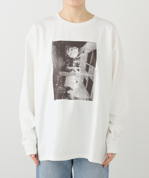 plage（プラージュ）の「journey graphic long Tシャツ（Tシャツ/カットソー・レディース・ホワイト・FREE）」の15枚目の写真