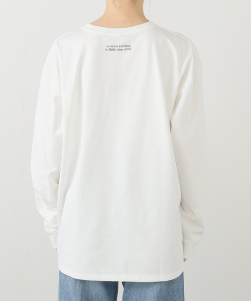 plage（プラージュ）の「journey graphic long Tシャツ（Tシャツ/カットソー・レディース・ホワイト・FREE）」の17枚目の写真
