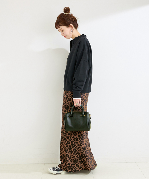 B.C STOCK（ベーセーストック）の「ウォッシャブル / レオパード柄スカート（スカート・レディース・ブラウン・FREE）」の9枚目の写真