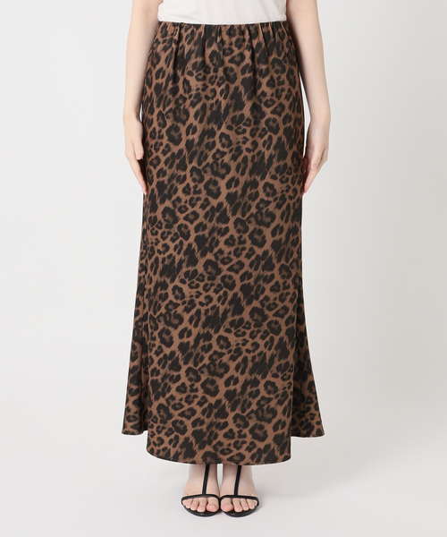 B.C STOCK（ベーセーストック）の「ウォッシャブル / レオパード柄スカート（スカート・レディース・ブラウン・FREE）」の14枚目の写真