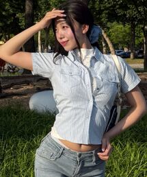 SEQUENZ（シークエンズ）の「※WEB限定 / ダブルポケット / レディースコンパクトチェックシャツ/ sqnz double pocket compact check shirts（シャツ/ブラウス）」