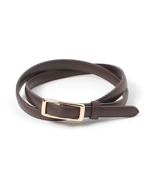 GLOBAL WORK（グローバルワーク）の「細長バックルピンレスベルト/620249（ベルト・レディース・ブラウン系その他/ブラック/ブラック系その他/ダークブラウン・FREE）」の3枚目の写真