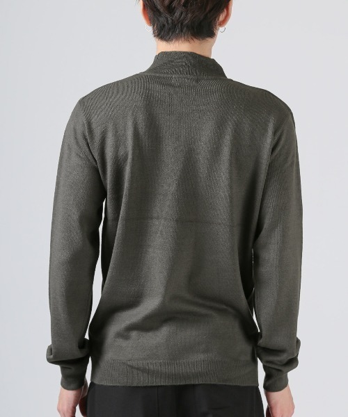 LUXSTYLE（ラグスタイル）の「カシミヤタッチハイネックニット（ニット/セーター・メンズ・ホワイト/ブラック/チャコールグレー・M/L/XL）」の11枚目の写真