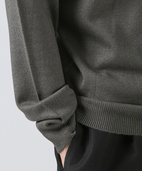 LUXSTYLE（ラグスタイル）の「カシミヤタッチハイネックニット（ニット/セーター・メンズ・ホワイト/ブラック/チャコールグレー・M/L/XL）」の13枚目の写真