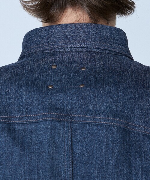 5351 POUR LES HOMMES（ゴーサンゴーイチプールオム）の「【セットアップ対応】長袖 デニムシャツ（シャツ/ブラウス・メンズ・インディゴブルー/ブラック・44/46/48/50）」の7枚目の写真